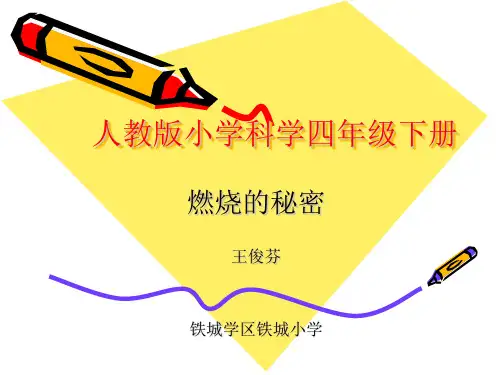 科学 演示文稿:燃烧的秘密