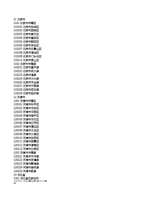 全国身份证 前6位出生地查询