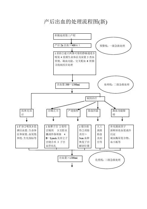 最新产后出血的处理流程图