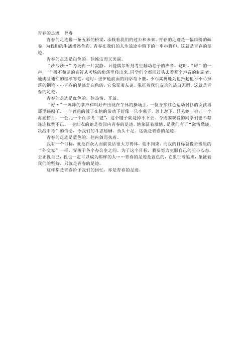 青春的足迹