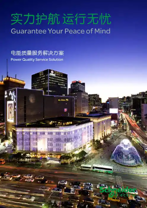 施耐德电能质量服务解决方案