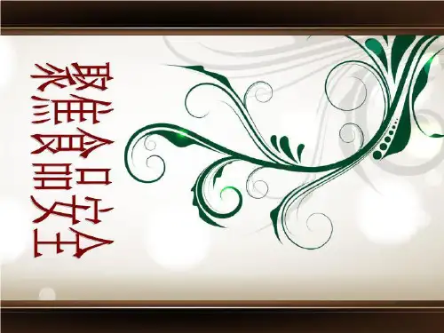 聚焦食品安全 PPT课件