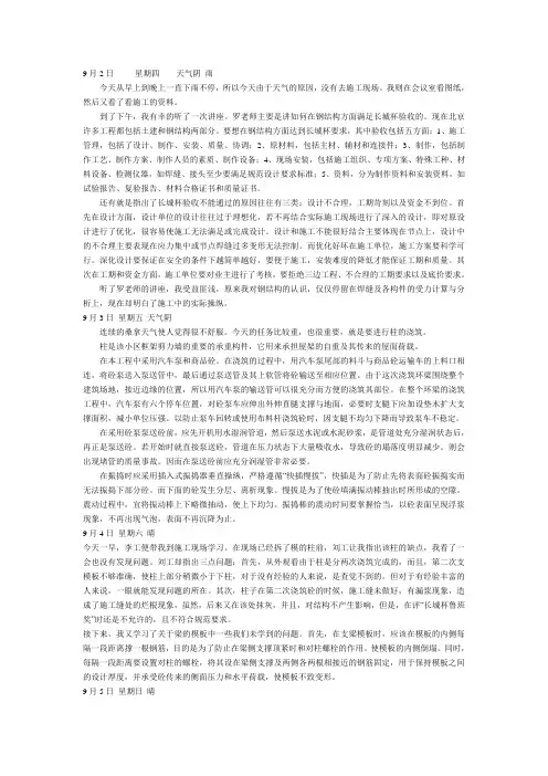 施工日志