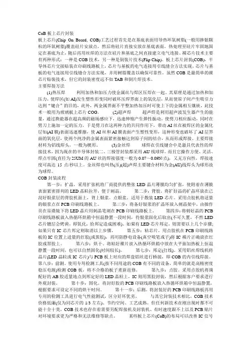 CoB(板上芯片封装)