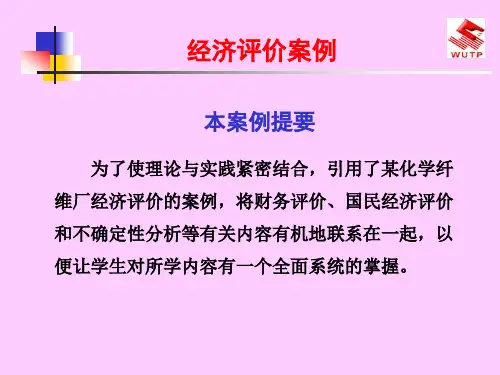 项目评估案例分析.