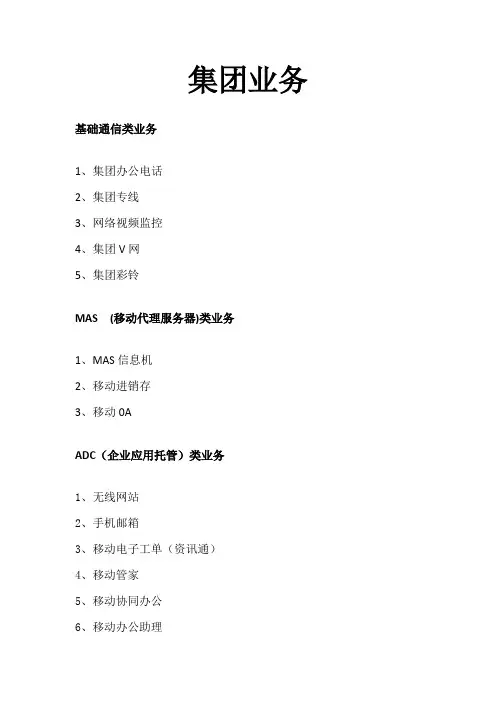 集团业务