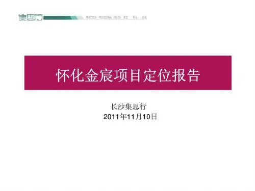 2019年11月10日怀化金宸项目定位报告