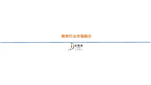 照明行业细分市场分析