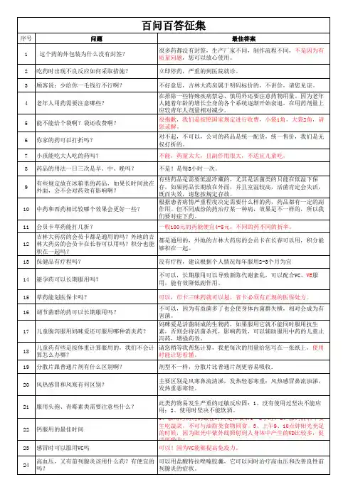 百问百答 2