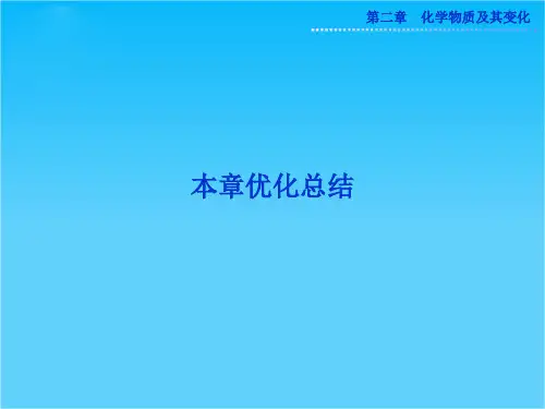 人教版化学必修1精品课件 第二章 本章优化总结