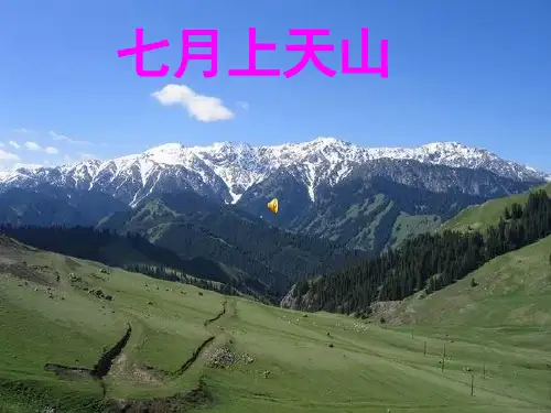 四年级下__七月的天山_ppt_课件(精心整理)