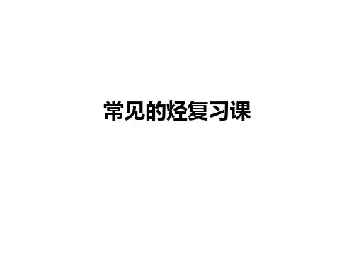 常见的烃复习课ppt课件