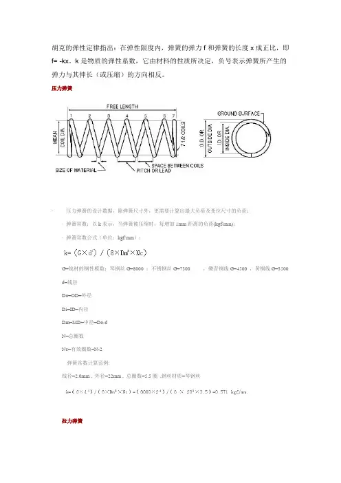 弹簧力计算