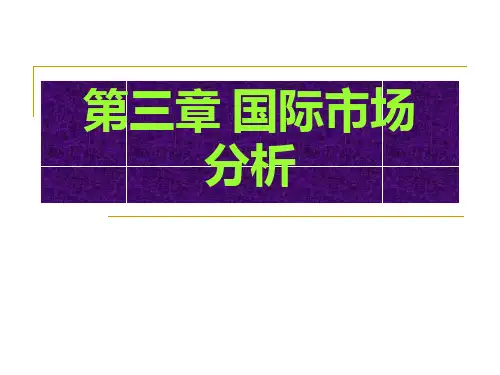 国际市场分析课件