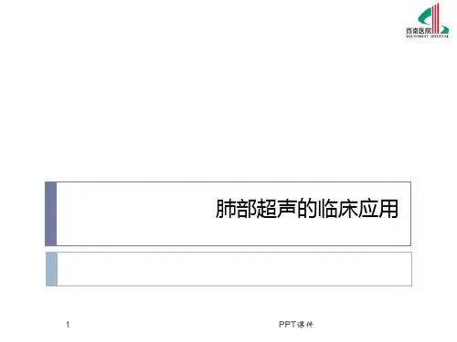 肺部超声的临床应用 ppt课件