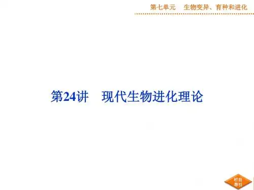 第七单元第24讲