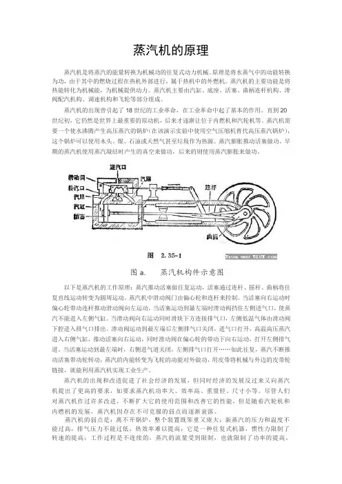 蒸汽机的原理