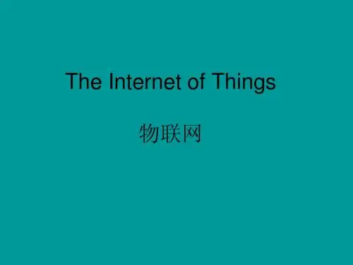 The Internet of Things