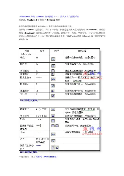 proe约束