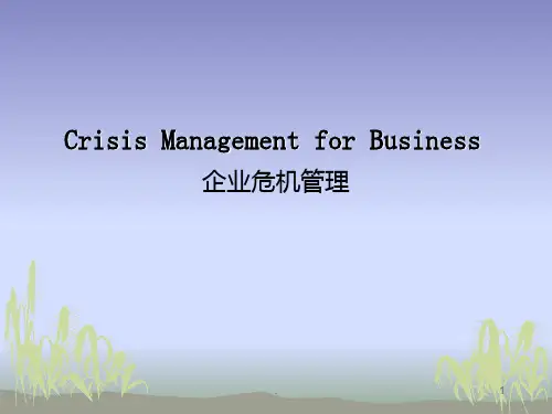 《危机管理》PPT课件