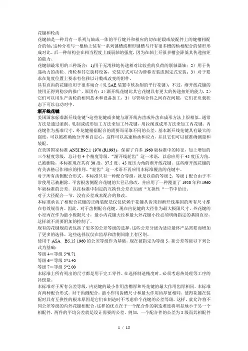 花键标准