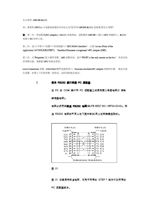 怎么使用 MPIDP-RS232