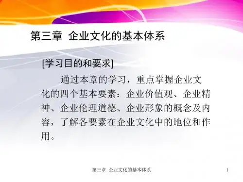 3企业文化的基本