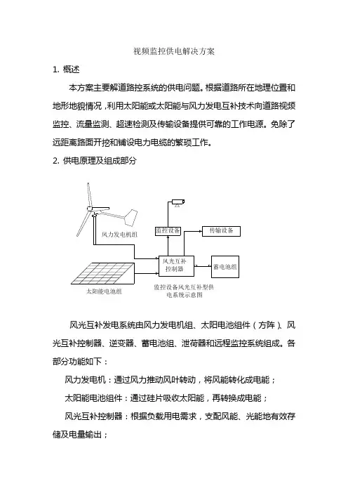 视频监控供电解决方案