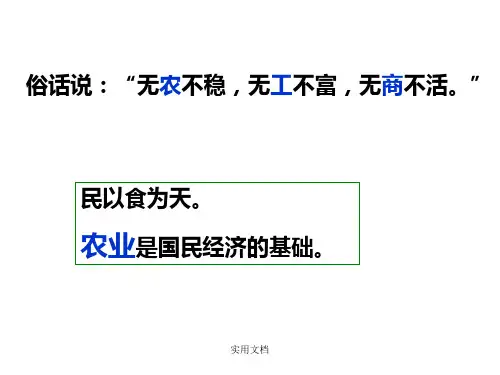 影响农业生产的因素