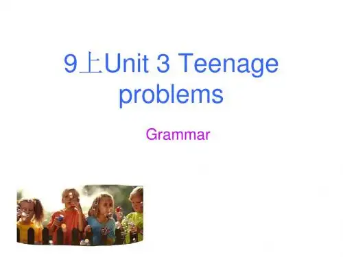 牛津译林版九年级上册英语课件:Unit 3 grammar