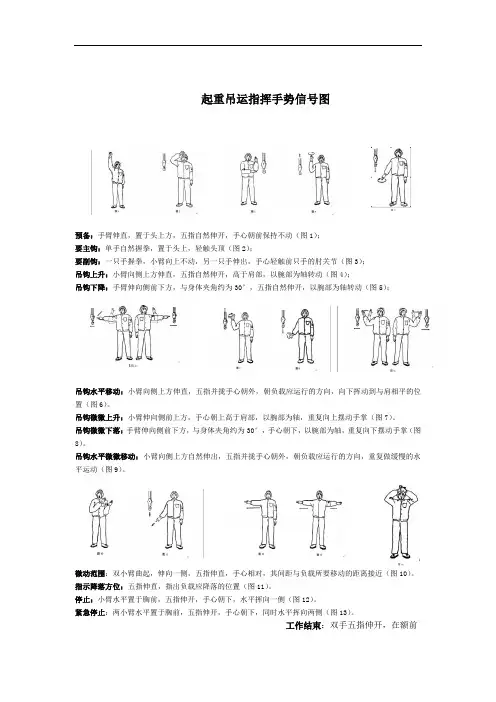 汽车吊及行车指挥图