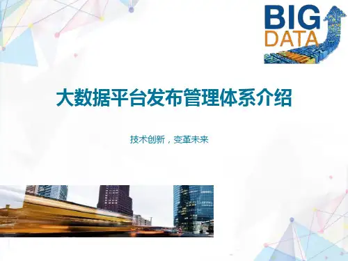 大数据平台发布管理体系介绍