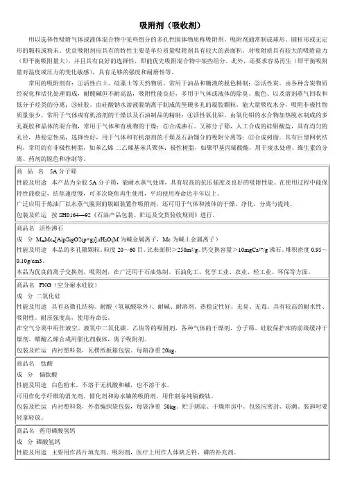 吸附剂