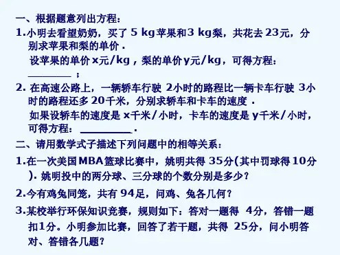 101二元一次方程