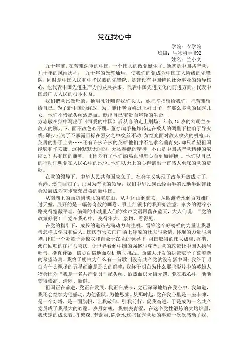 党建征文