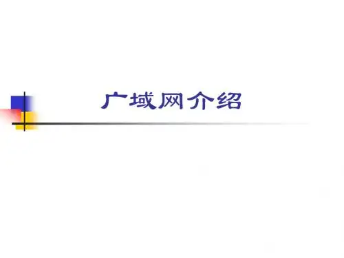 广域网介绍