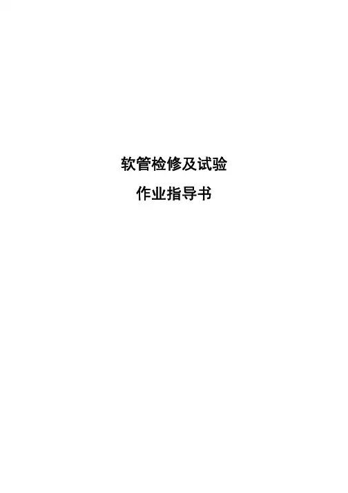 软管检修及试验作业指导书