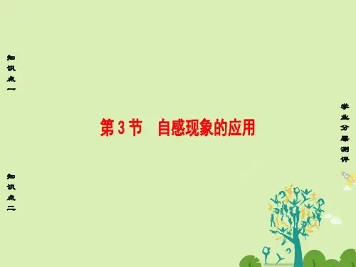 高中物理第2章楞次定律和自感现象第3节自感现象的应用课件鲁科版选修3-2