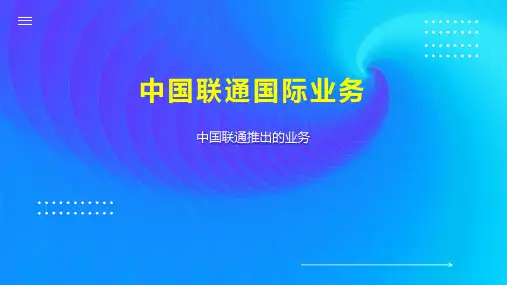 中国联通国际业务