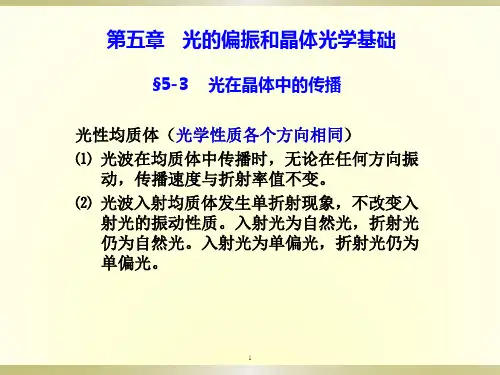 晶体光学和偏振2