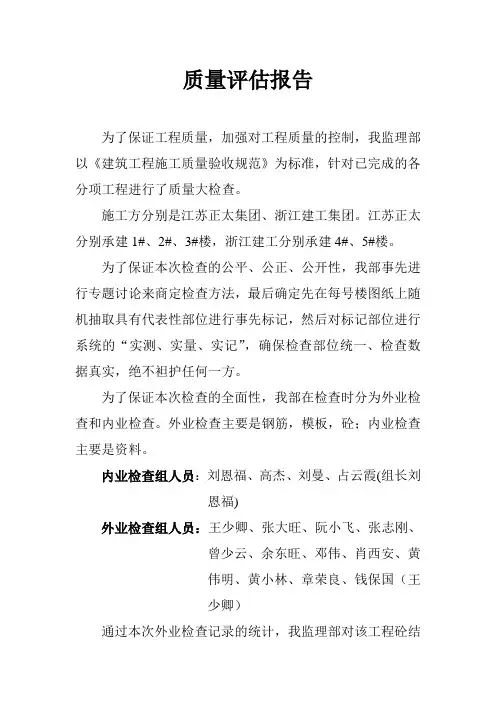 质量评估报告
