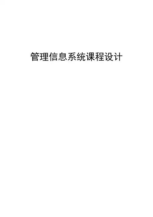 管理信息系统成果
