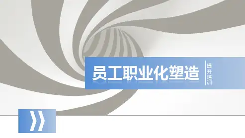 员工职业化塑造培训课件精编PPT