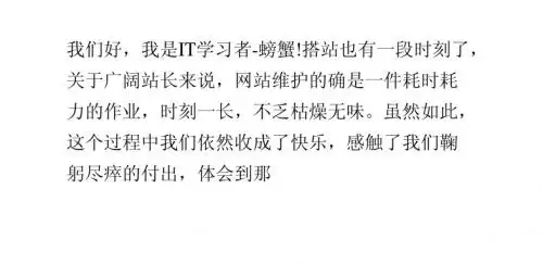 建站以来让我最快乐的五件事