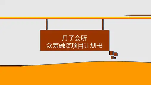 高端月子会所众筹融资项目商业计划书