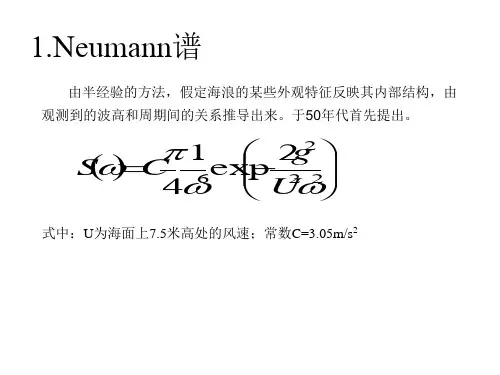 海浪谱公式总结