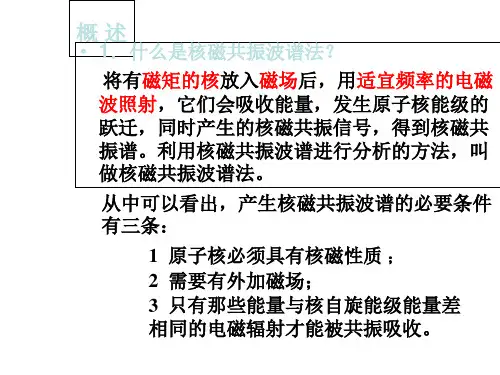 最新第二章_核磁共振波谱-PPT文档