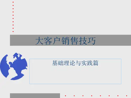农药大客户销售管理技巧(spin)