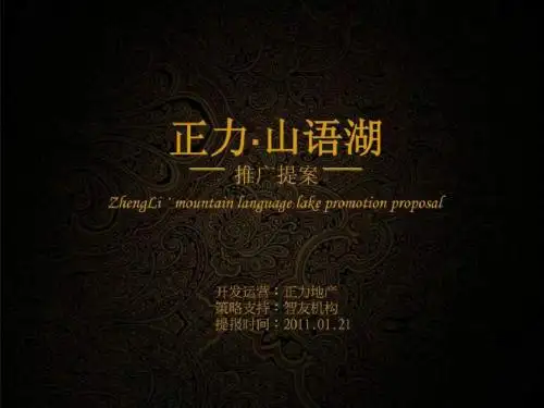 中信地产——山语湖推广提案