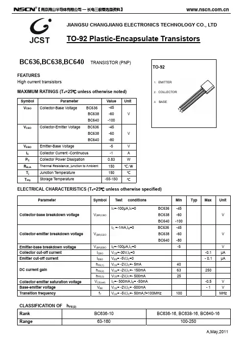 BC640三极管